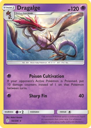 Dragalge 092/236  SM  Cosmic Eclipse - Rare