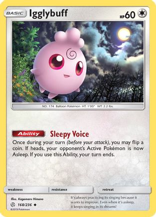 Igglybuff 168  SM  Cosmic Eclipse - Uncommon