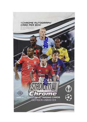 2023 TOPPS UEFA STADIUM CHROME SOCCER Factory SEALED box