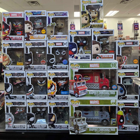 Funko Pop! MARVEL - SPIDER-MAN/VENOM/DEADPOOL MIX  "WEB ONLY"