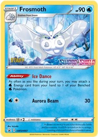 Frosmoth - SWSH007 (Prerelease) [Staff]  - Holofoil SWSH Sword & Shield Promo Cards - Promo
