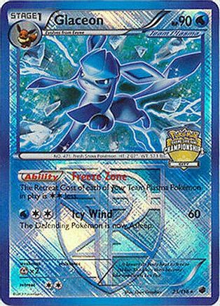 Glaceon - 23/116 (City Championships)/116  - Reverse Holofoil League & Championship Cards - Promo