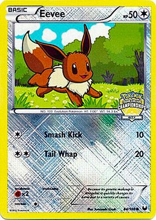 Eevee (City Championships) 084/108  - Reverse Holofoil League & Championship Cards - Promo