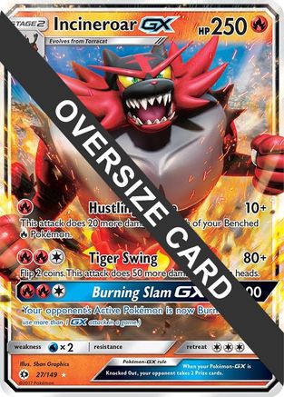 Incineroar GX - 27/149/149  - Holofoil Jumbo Cards - Promo