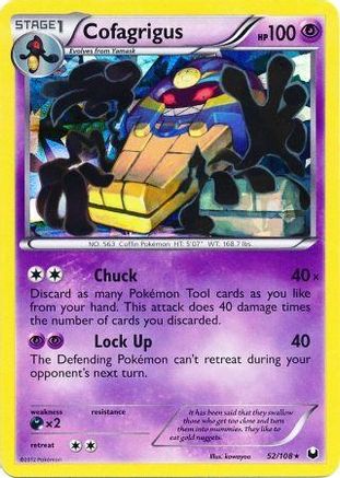 Cofagrigus - 52/108 (Cracked Ice Holo)/108  - Holofoil Deck Exclusives - Rare