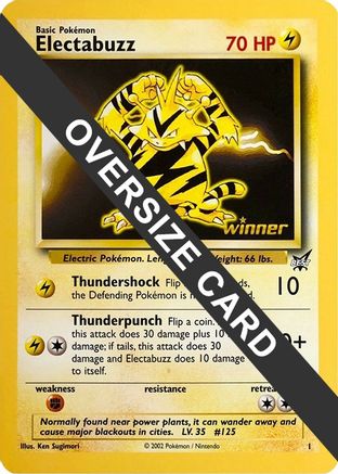 Electabuzz - 1 (Best of Game 1 Promo)  Jumbo Cards - Promo