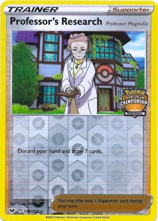 Professor's Research - 178/202 (Regional Championships)/202  - Reverse Holofoil League & Championship Cards - Promo