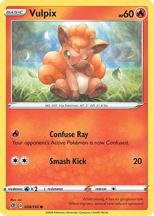 Vulpix 024  SWSH02 Rebel Clash - Common