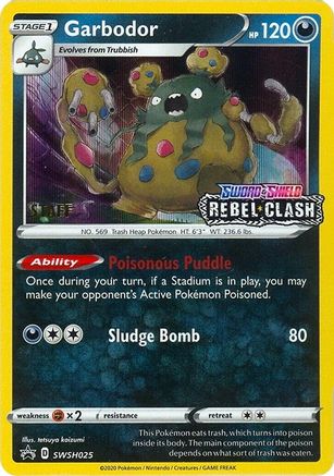 Garbodor - SWSH025 (Prerelease) [Staff]  - Holofoil SWSH Sword & Shield Promo Cards - Promo