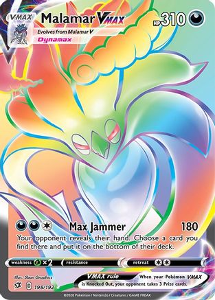 Malamar VMAX (Secret)  - Holofoil SWSH02 Rebel Clash - Secret Rare