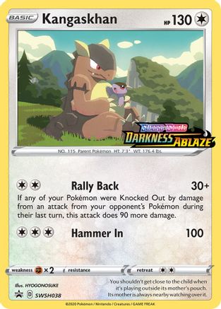Kangaskhan - SWSH038 (Prerelease)  - Holofoil SWSH Sword & Shield Promo Cards - Promo