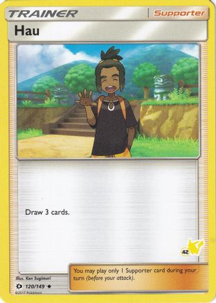 Hau - 120/149 (#42 Pikachu Stamped)/149  Battle Academy - Promo