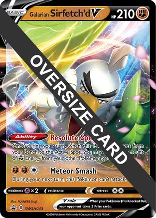 Galarian Sirfetch'd V - SWSH043  - Holofoil Jumbo Cards - Promo
