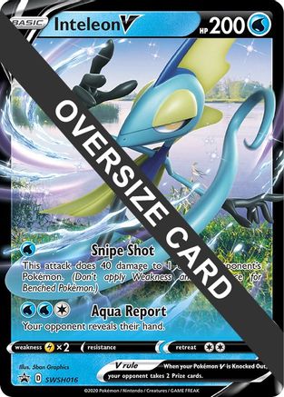Inteleon V - SWSH016  - Holofoil Jumbo Cards - Promo