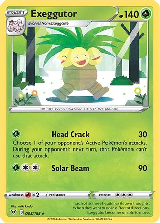 Exeggutor 005  SWSH04 Vivid Voltage - Rare