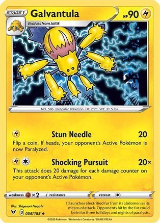 Galvantula 056  - Reverse Holofoil SWSH04 Vivid Voltage - Uncommon