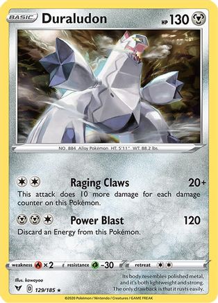 Duraludon 129  - Holofoil SWSH04 Vivid Voltage - Holo Rare