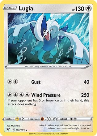 Lugia 132  - Reverse Holofoil SWSH04 Vivid Voltage - Holo Rare