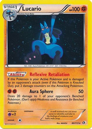 Lucario (Cosmos Holo) 080/113  - Holofoil Miscellaneous Cards & Products - Promo