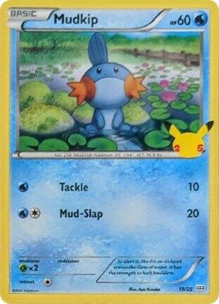 Mudkip 019/25  - Holofoil McDonalds 25th Anniversary Promos - Promo