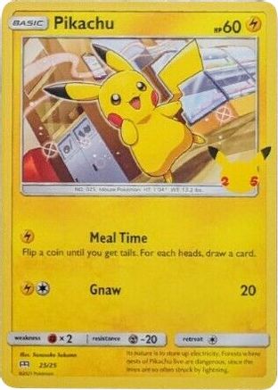 Pikachu 025/25  McDonalds 25th Anniversary Promos - Promo