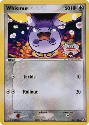 Whismur (City Championships) 073/106  League & Championship Cards - Promo