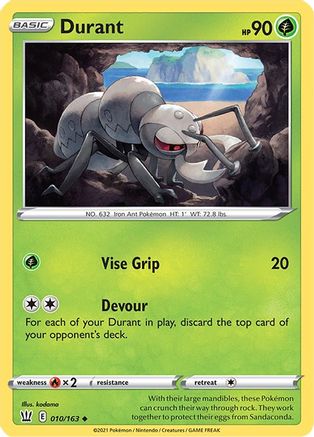 Durant 010  SWSH05 Battle Styles - Uncommon