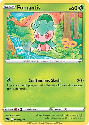 Fomantis 014  SWSH05 Battle Styles - Common