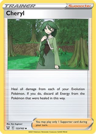 Cheryl 123  - Reverse Holofoil SWSH05 Battle Styles - Uncommon