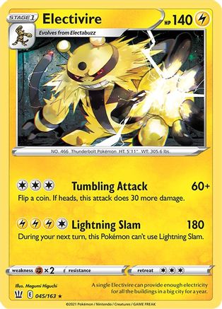 Electivire 045  - Reverse Holofoil SWSH05 Battle Styles - Rare