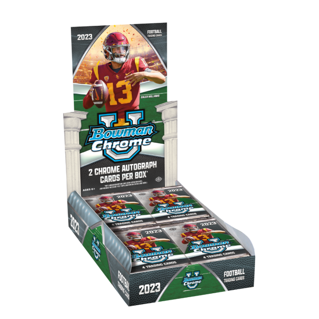2023 Bowman University Chrome Football - Hobby Box PRESELL PREORDER OCT 11, 2023