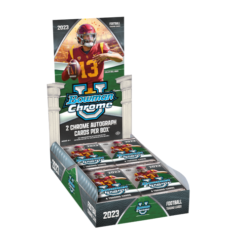 2023 Bowman University Chrome Football - Hobby Box PRESELL PREORDER OCT 11, 2023