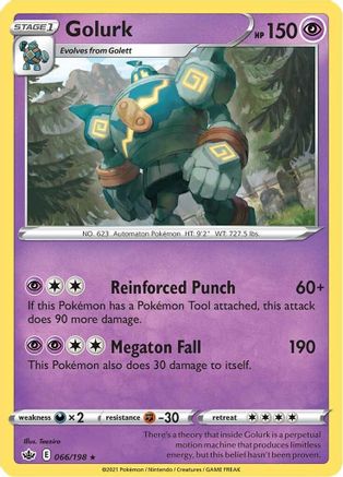 Golurk 066  SWSH06 Chilling Reign - Rare