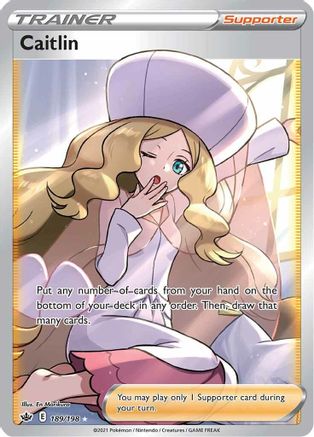 Caitlin (Full Art) 189  - Holofoil SWSH06 Chilling Reign - Ultra Rare