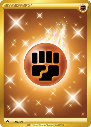 Fighting Energy (Secret) 233  - Holofoil SWSH06 Chilling Reign - Secret Rare