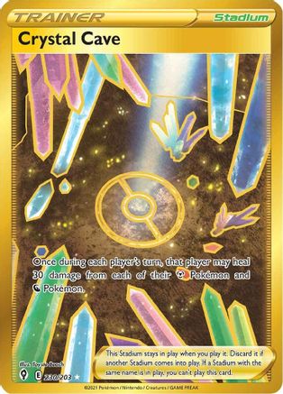 Crystal Cave (Secret) 230  - Holofoil SWSH07 Evolving Skies - Secret Rare