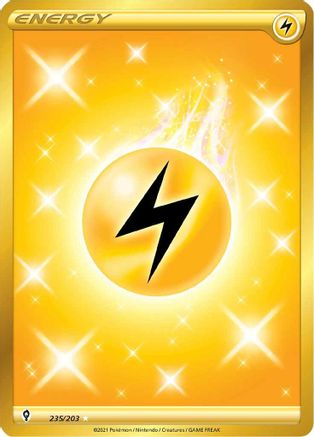 Lightning Energy (Secret) 235  - Holofoil SWSH07 Evolving Skies - Secret Rare