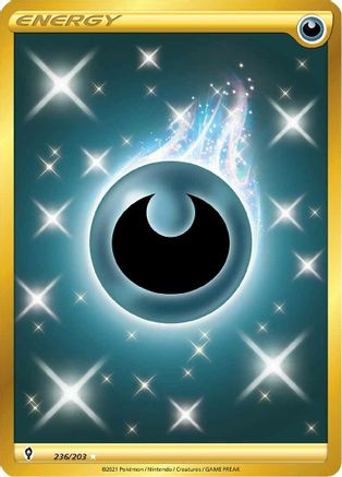 Darkness Energy (Secret) 236  - Holofoil SWSH07 Evolving Skies - Secret Rare