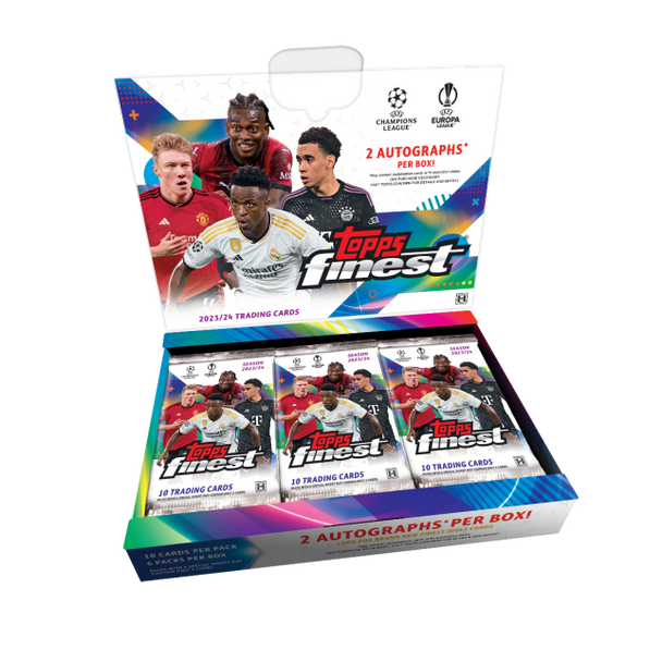 2023/24 Topps Finest UEFA Club Competitions Soccer Hobby Box PRE SALE MAY 15, 2024