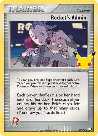 Rocket's Admin. 086  - Holofoil Celebrations Classic Collection - Classic Collection