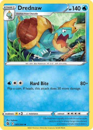 Drednaw 081  SWSH08 Fusion Strike - Uncommon