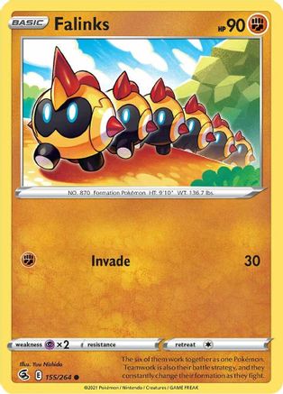 Falinks (155) (155) 155  - Reverse Holofoil SWSH08 Fusion Strike - Common