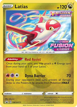 Latias (Prerelease) SWSH171  - Holofoil SWSH Sword & Shield Promo Cards - Promo
