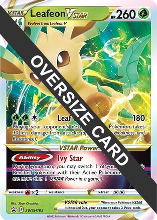 Leafeon VSTAR - SWSH195  - Holofoil Jumbo Cards - Promo