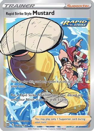 Rapid Strike Style Mustard TG27  - Holofoil SWSH09 Brilliant Stars Trainer Gallery - Ultra Rare