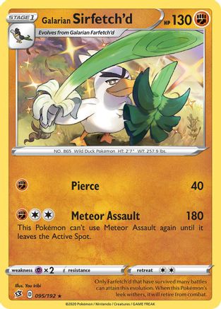 Galarian Sirfetch'd - 95/192/192  Deck Exclusives - Rare