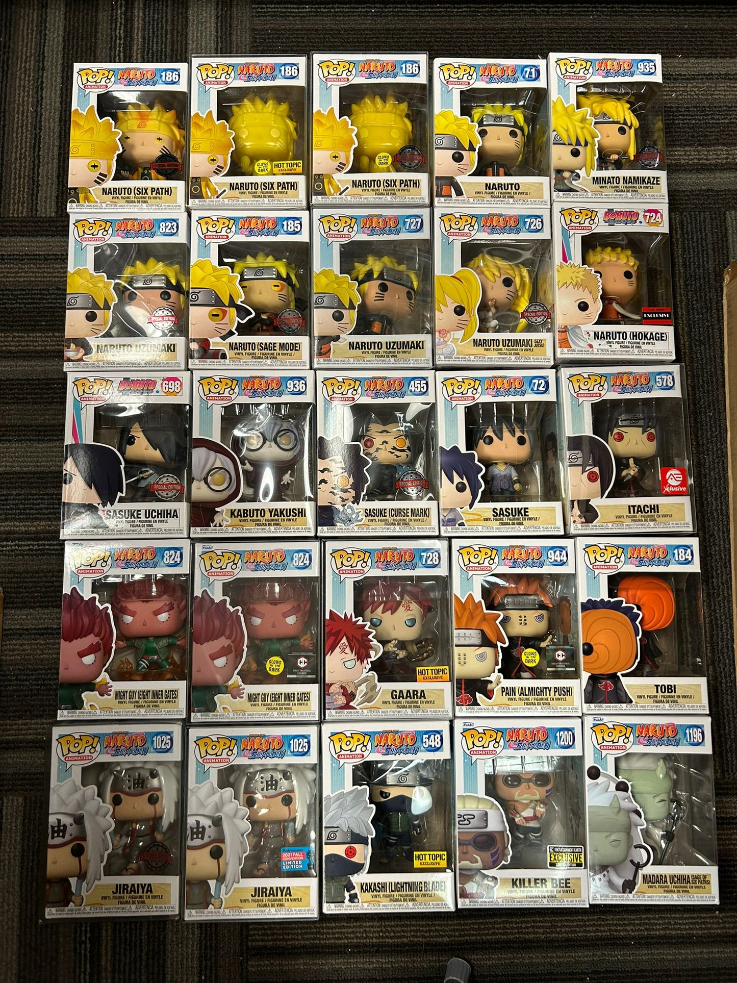 Funko Pop! Anime: Naruto / Boruto - Lot 3/3 **WEB ONLY**