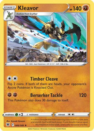 Kleavor (86) (86) 086  - Holofoil SWSH10 Astral Radiance - Holo Rare