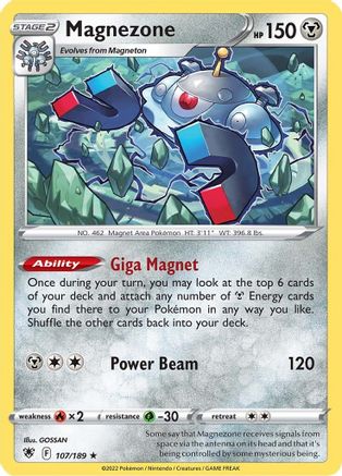 Magnezone 107  - Reverse Holofoil SWSH10 Astral Radiance - Holo Rare