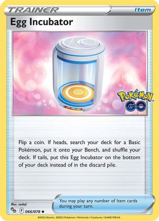 Egg Incubator 066  - Reverse Holofoil Pokemon GO - Uncommon